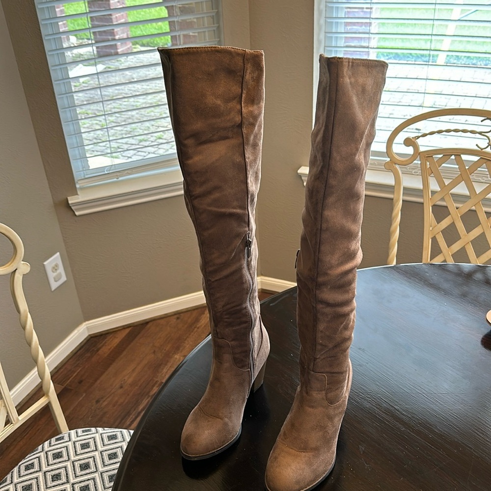Top Moda Over the Knee Boots with Heel